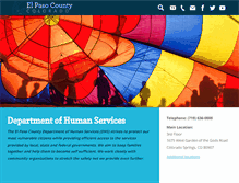 Tablet Screenshot of dhs.elpasoco.com